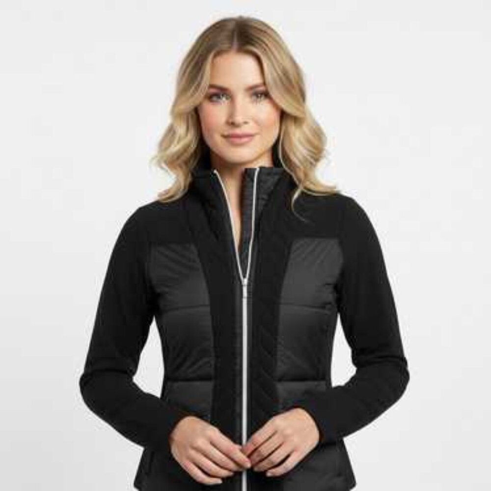 Lululemon Women's Black St. Moritz Mock Neck Slim Puffer Jacket Size 6